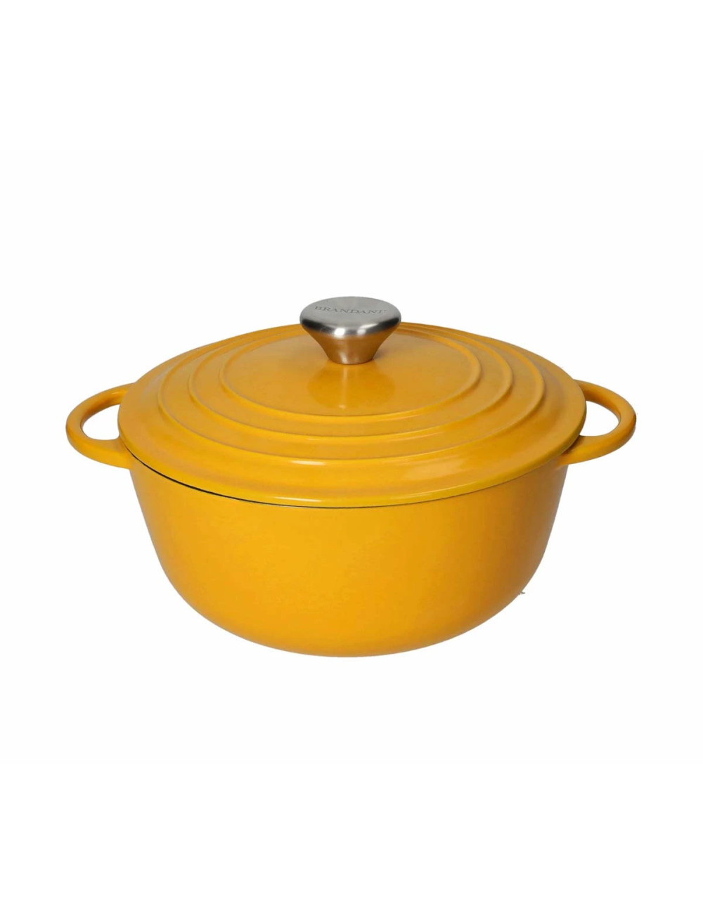 CASSERUOLA COCOTTE GIALLA GHISA SMALTATA CAPACITA' 4 LT | Brandani