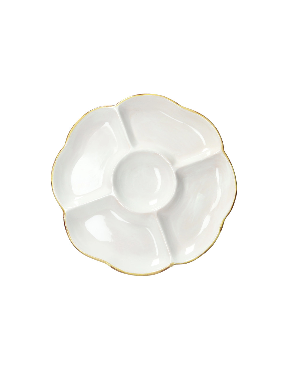 MAJOLICA WHITE APPETIZER PLATE | Brandani