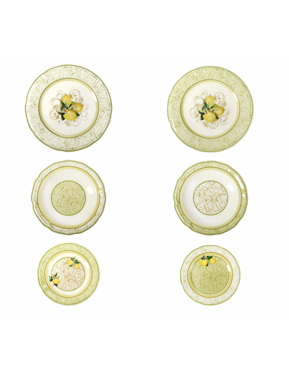 TAVOLA 18 PEZZI LIMONI NEW BONE CHINA | Brandani