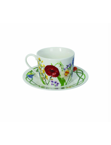 TAZZA THE FIORI DI CAMPO SET 2 PEZZI NEW BONE CHINA | Brandani