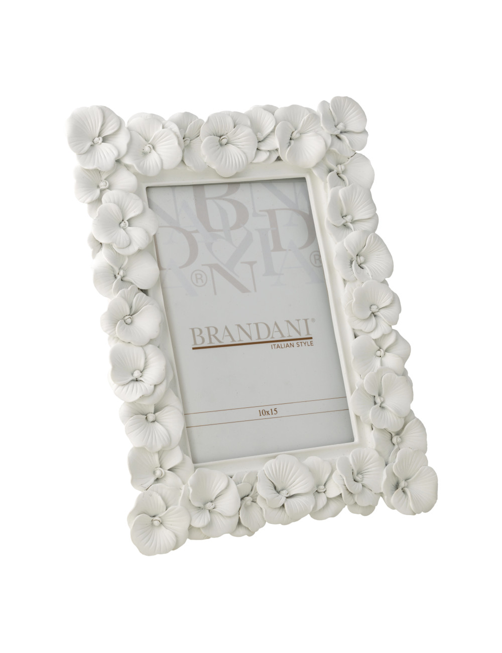 PRIMULA WHITE POLYRESIN PHOTO FRAME INTERNAL SIZE 10X15 | Brandani