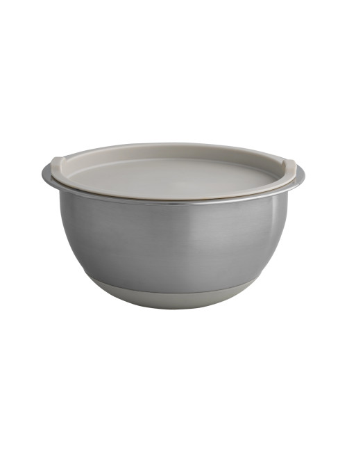 BOMBETTA CONTAINER W/LID DOVE GREY STAINLESS STEEL/ | Brandani