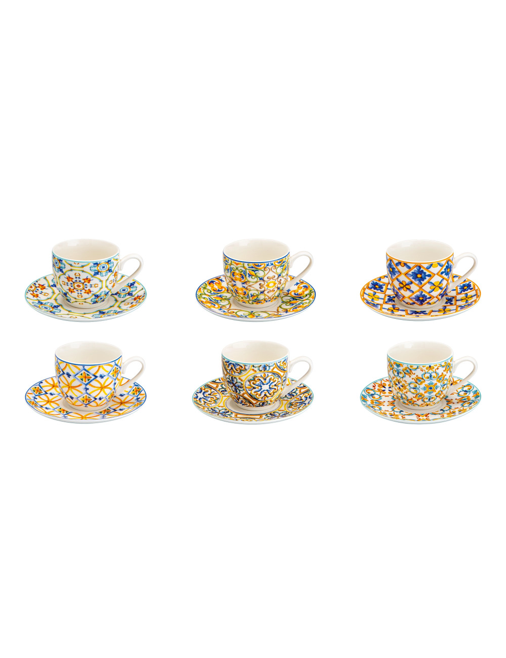 TAZZINA CAFFE MEDICEA SET 6 PZ NEW BONE CHINA | Brandani