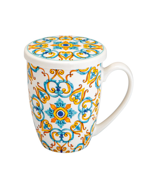 MUG MEDICEA CUORE NEW BONE CHINA CON INFUSORE INOX | Brandani