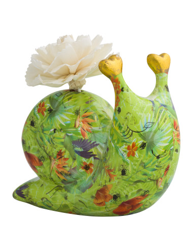 SNAIL FRAGRANCE DIFFUSER WPORCELAIN FLOWER DIFFUSER | Brandani