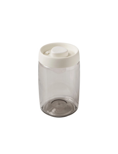 HERMETIC AND VACUUM-SEALED PLASTIC JAR WHITE/FUME  | Brandani