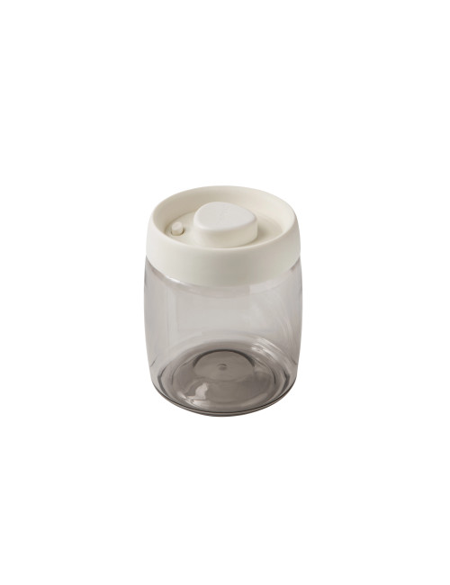 HERMETIC AND VACUUM-SEALED PLASTIC JAR WHITE/FUME  | Brandani