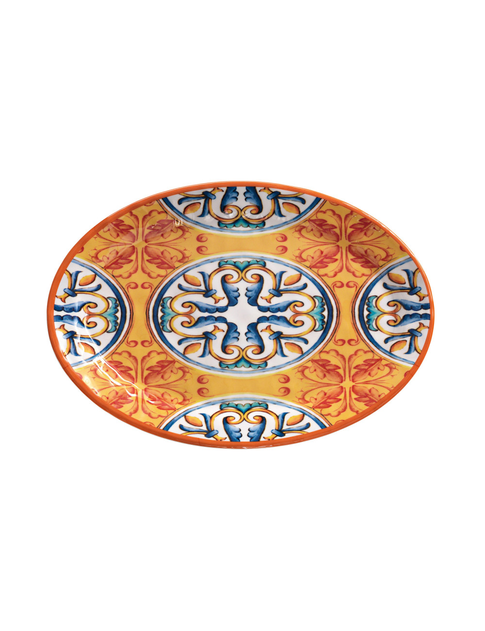 MEDICEA ORANGE MELAMINE TRAY | Brandani