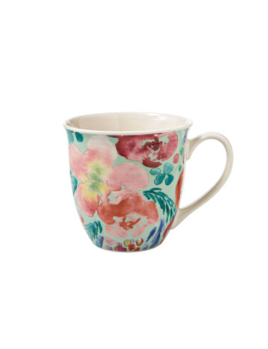 PARADISE ASSORTED COLOURS NEW BONE CHINA BIG MUG | Brandani