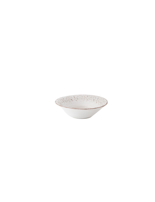 SERENDIPITY WHITE STONEWARE BOWL | Brandani