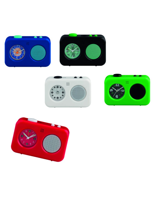 THE VOICE ALARM CLOCK ASSORTED COLOURS ABS | Brandani