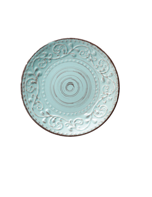 SERENDIPITY TURQUOISE STONEWARE SIDE PLATE  | Brandani