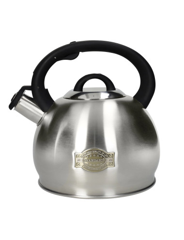 KETTLE INOX W/HANDLE SOFT TOUCH BLACK 2,7 L | Brandani