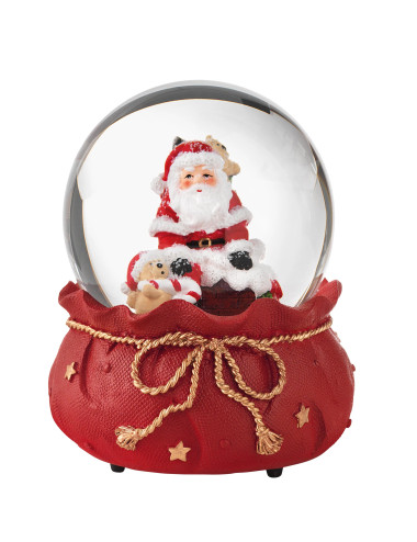 SNOW BALL MUSIC BOX ASSORTED SUBJECTS COLORS POLYRESIN | Brandani