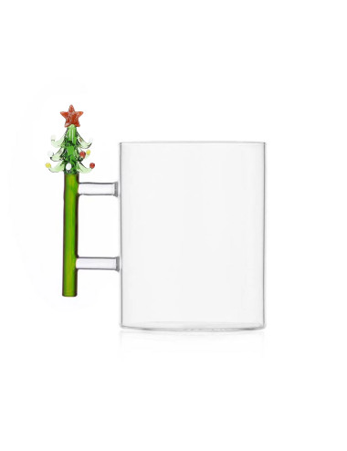 MUG W IL NATALE SOGGETTI NATALIZI ASSORTITI SET 2 PZ VETRO | Brandani