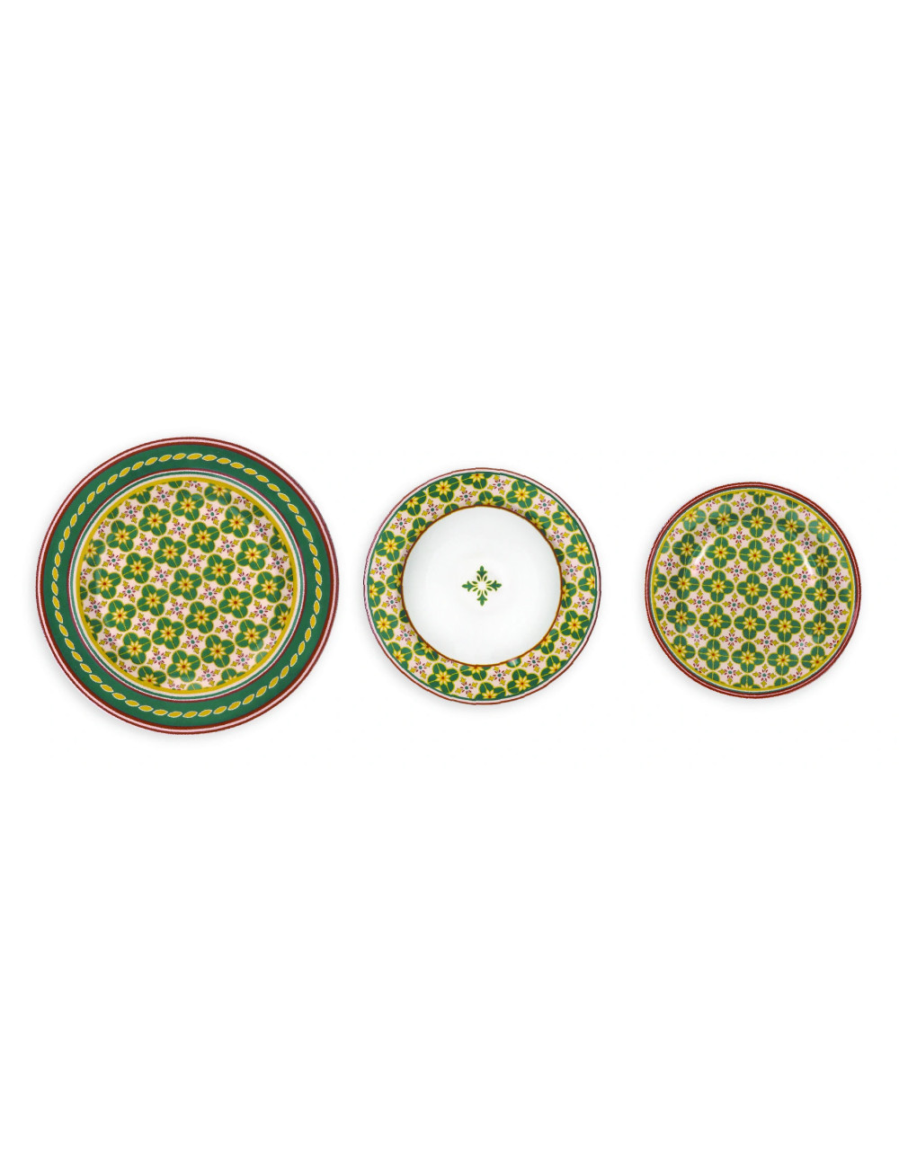 LE CEMENTINE INFIORE PORCELAIN TABLE SET 18 PIECES | Brandani