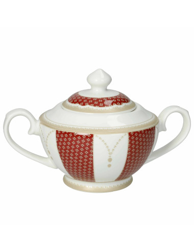 ZUCCHERIERA GOLDEN EYE RED NEW BONE CHINA | Brandani