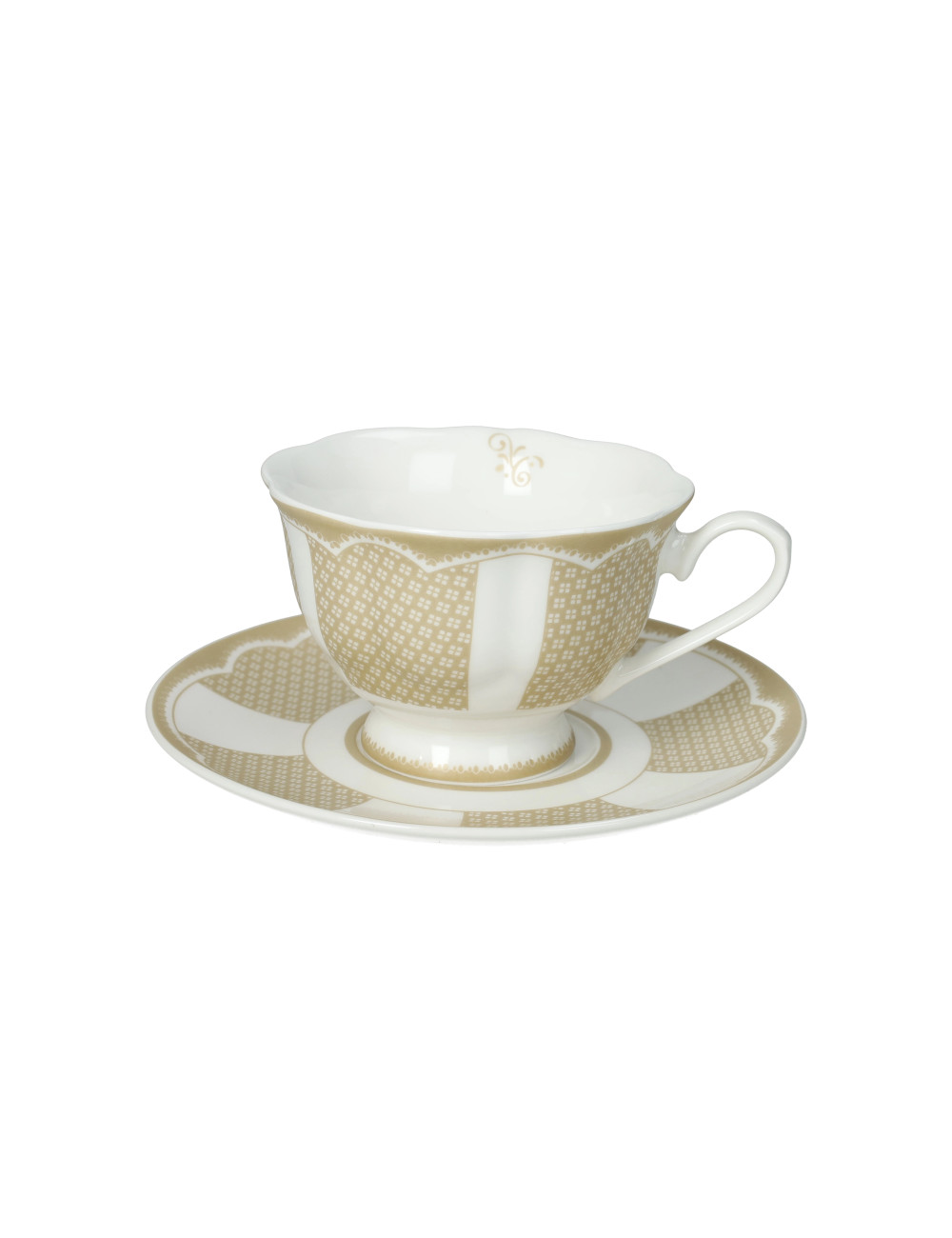 TAZZA THE GOLDEN EYE SET 2 PZ NEW BONE CHINA | Brandani