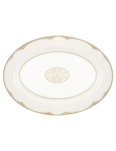 VASSOIO GOLDEN EYE GOLD NEW BONE CHINA | Brandani