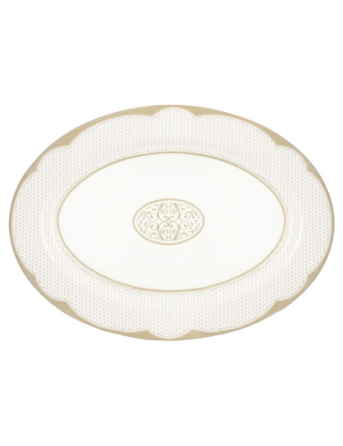 VASSOIO GOLDEN EYE GOLD NEW BONE CHINA | Brandani