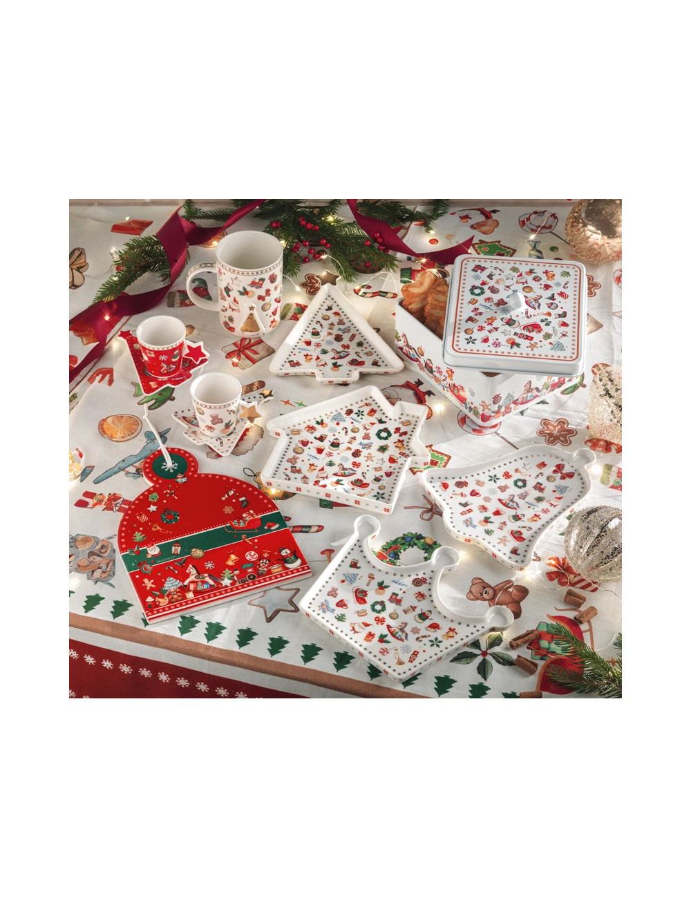 CHICCHI E BALOCCHI NEW BONE CHINA TREE SHAPED LITTLE TRAY | Brandani