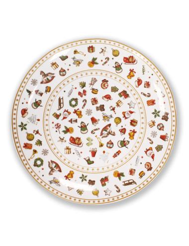 CHICCHI E BALOCCHI PORCELAIN SERVING PLATE | Brandani