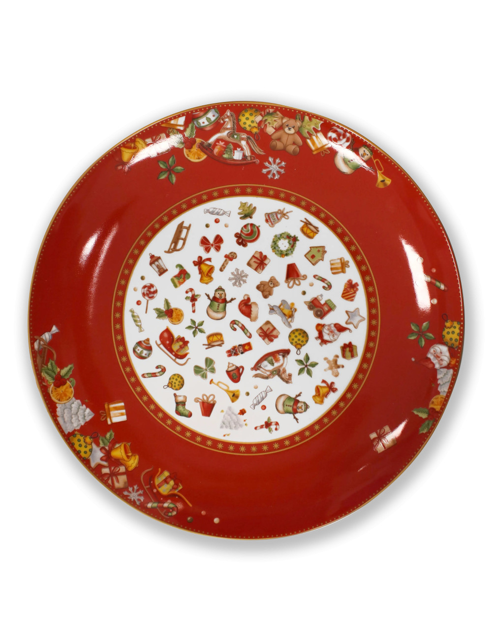 CHICCHI E BALOCCHI PORCELAIN SERVING PLATE | Brandani