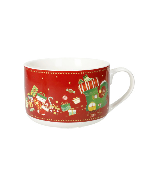 TAZZA COLAZIONE ELFOMAGIA NEW BONE CHINA (rosso) | Brandani