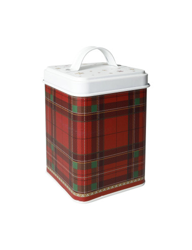 METAL CHRISTMAS TARTAN JAR | Brandani