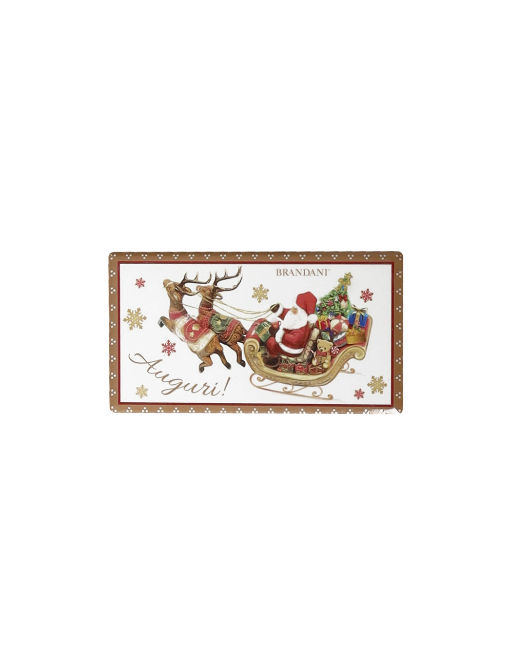 MAGNETI CHRISTMAS AUGURI SET 4 PZ CERAMICA | Brandani