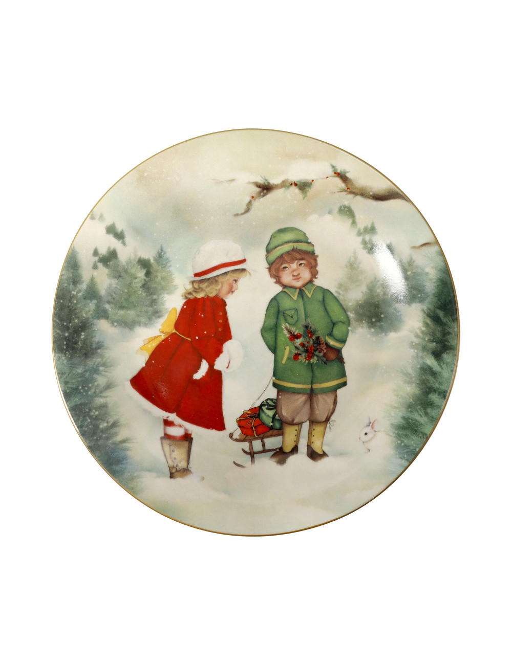 CUCCIOLI PORCELAIN SMALL PLATE (ROMANTIC KIDS) | Brandani