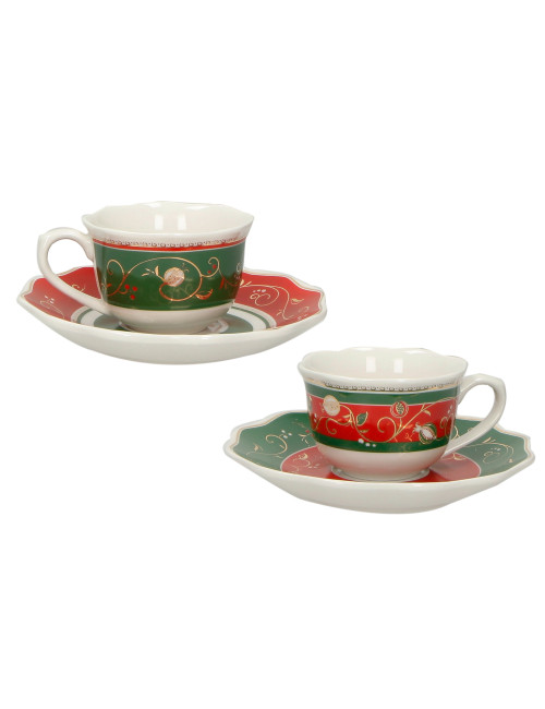 TEMPO DI FESTA PORCELAIN 2 PCS COFFEE CUPS SET | Brandani