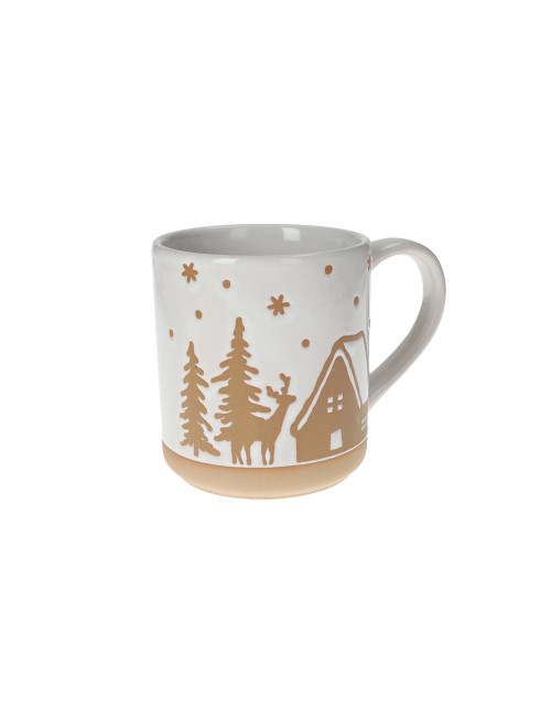 GINGERBREAD FOREST MUG STONEWARE | Brandani