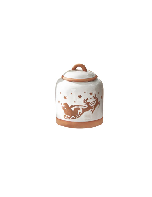 GINGERBREAD SLEIGH  JAR STONEWARE | Brandani