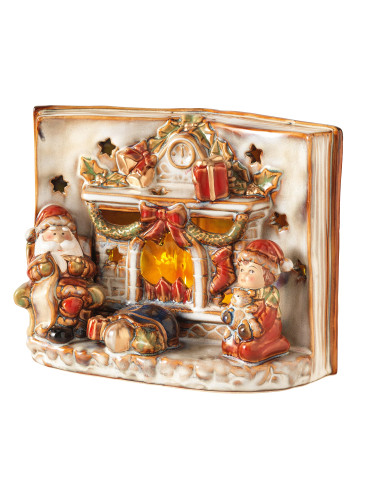 PORCELAIN CHRISTMAS BOOK WITH LED | Brandani