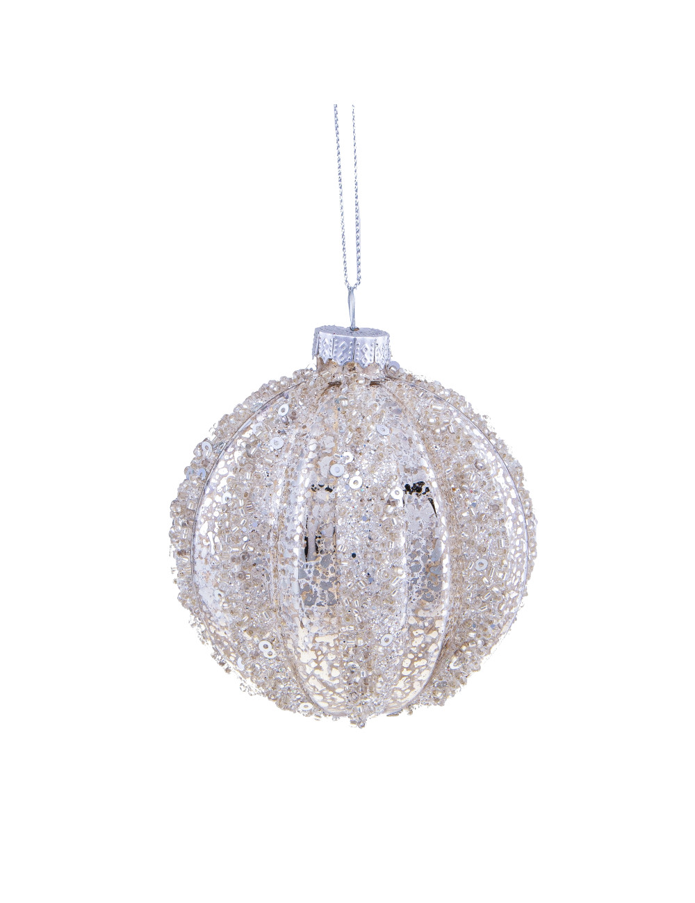 GLASS SEQUINED BALL | Brandani