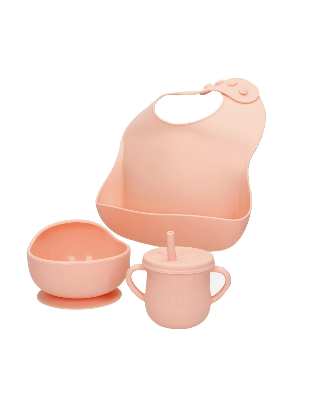 SET PAPPA GNAM ROSA 4 PZ SILICONE | Brandani