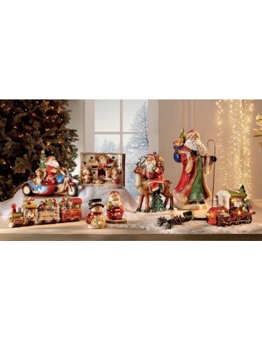 PORCELAIN XMAS TRAIN 3 PC SET | Brandani