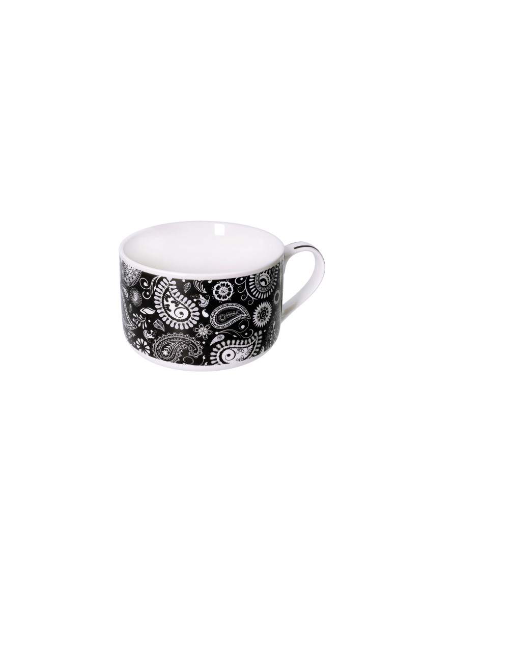 TAZZA COLAZIONE SHANTI NERO NEW BONE CHINA | Brandani