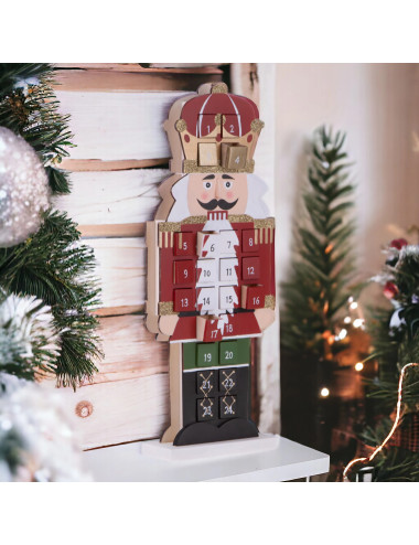 WOODEN ADVENT NUTCRACKER | Brandani