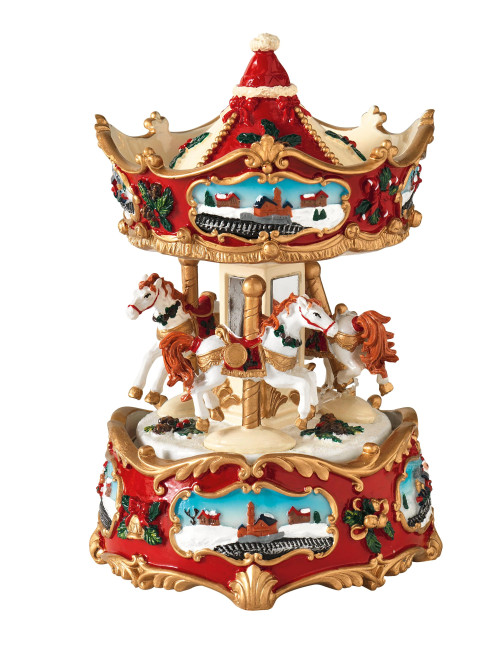 RESIN CAROUSEL MUSIC BOX | Brandani