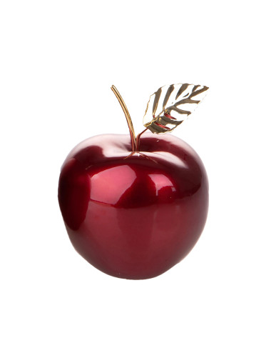 CERAMIC APPLE W/GOLD LEAF | Brandani