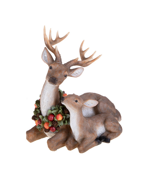 RESIN REINDEER W/CALF | Brandani