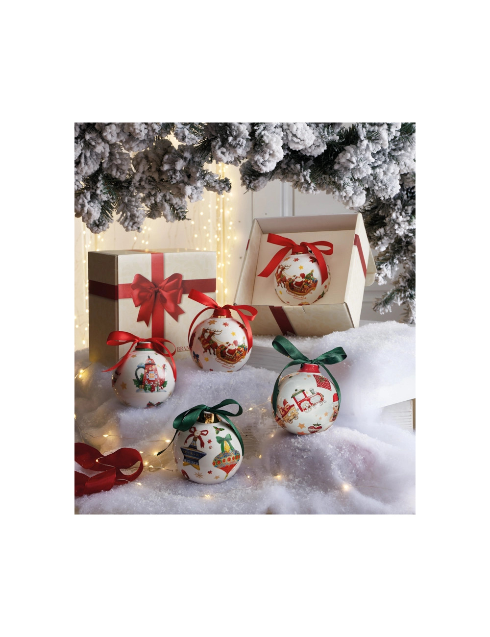 PALLA DI NATALE CHRISTMAS CERAMICA | Brandani