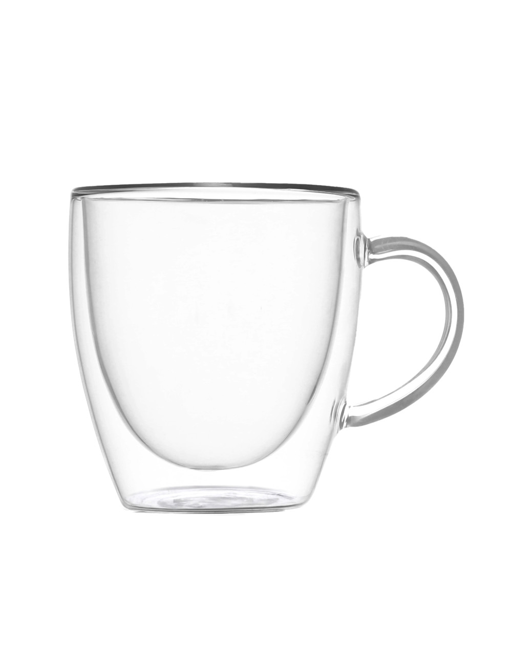 DOUBLE WALL GLASS 2 PCS MUG SET | Brandani