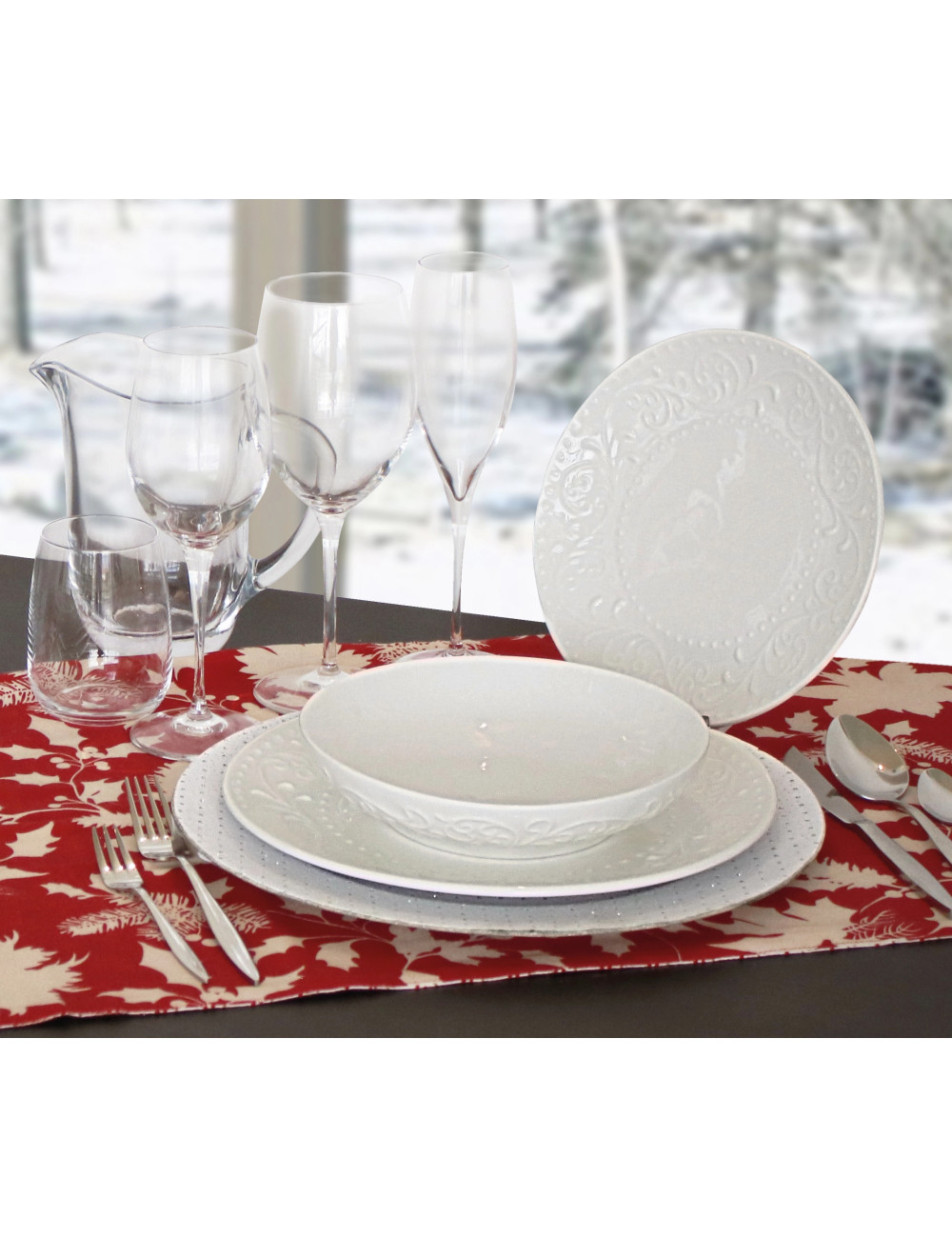 TAVOLA 18 PZ DELIZIE NEW BONE CHINA | Brandani