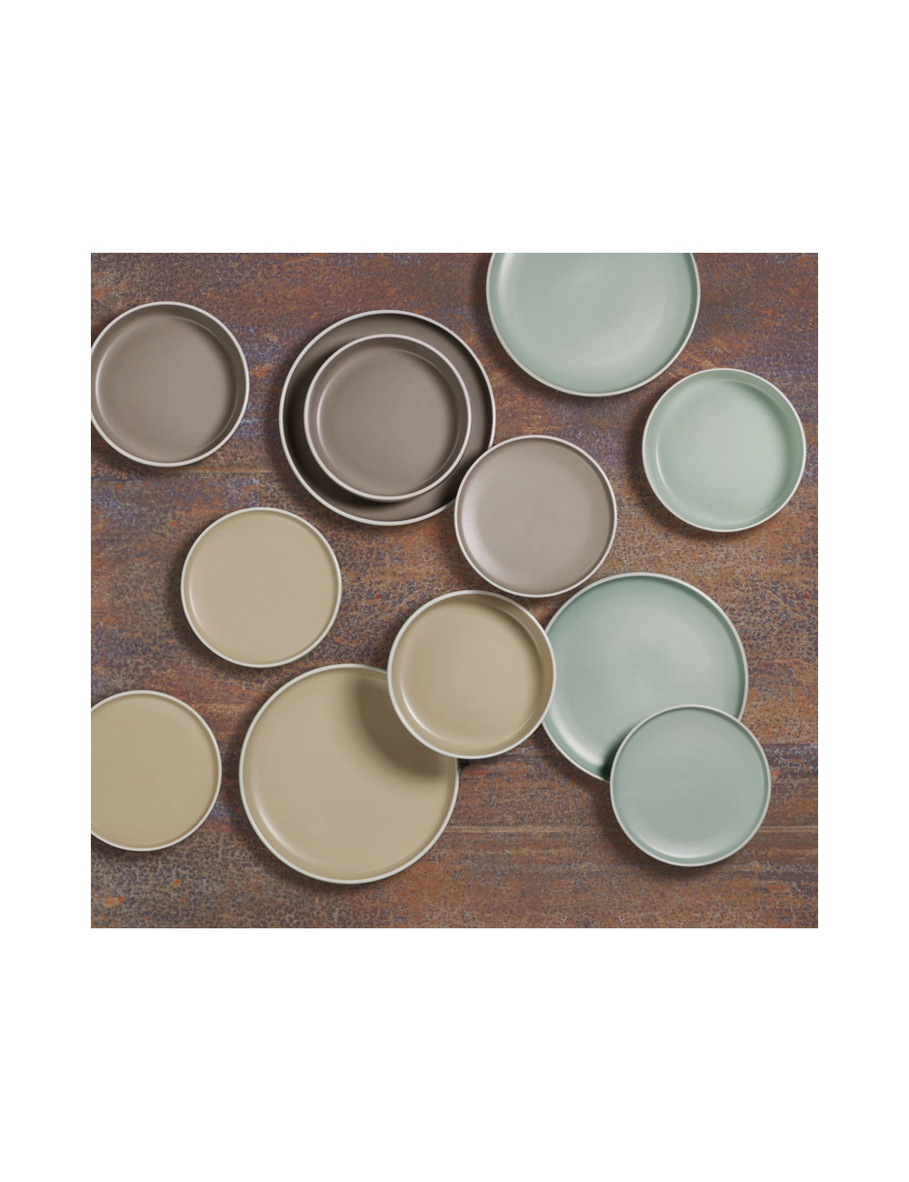 PIATTO FONDO FUSION SALVIA STONEWARE | Brandani