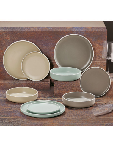 PIATTO FONDO FUSION TORTORA STONEWARE | Brandani