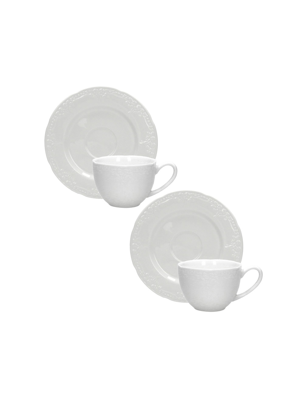 TAZZINA CAFFE RICORDI SET 2 PZ NEW BONE CHINA | Brandani