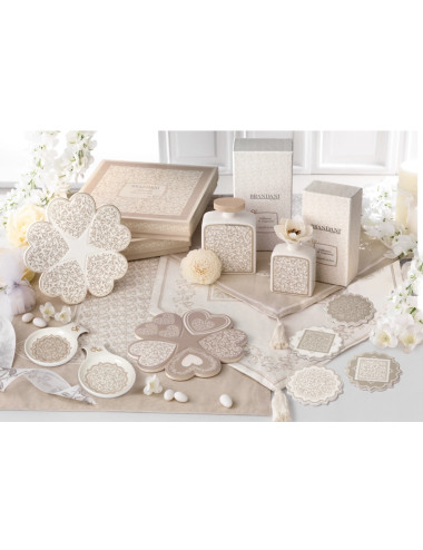 DECORATION RICCIOLI DI FATA SET 4 PZ CERAMICA/SUGHERO | Brandani